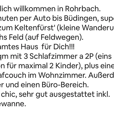 Casa vacanze Architekten Haus 120 M2 In Der Wetterau Büdingen